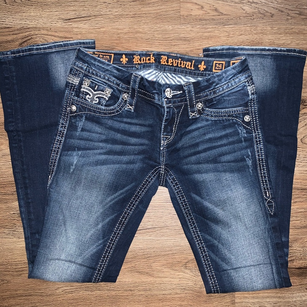 Boot cut rock revival jeans